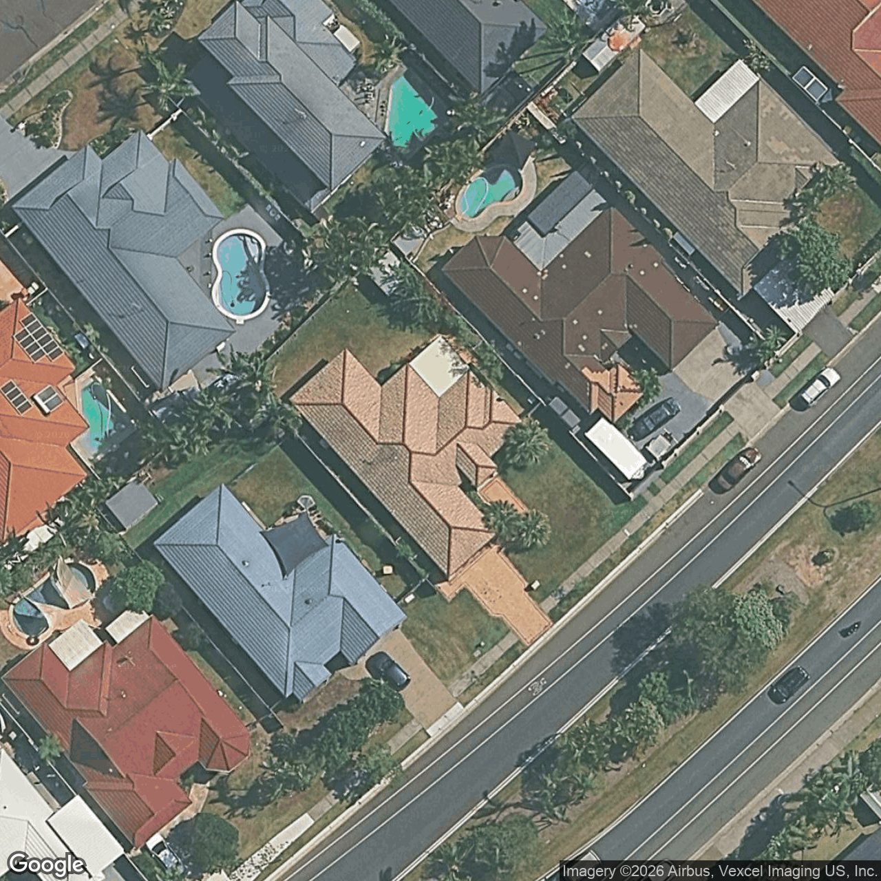 Aerial view of 161 Christine Avenue, Burleigh Waters QLD 4220