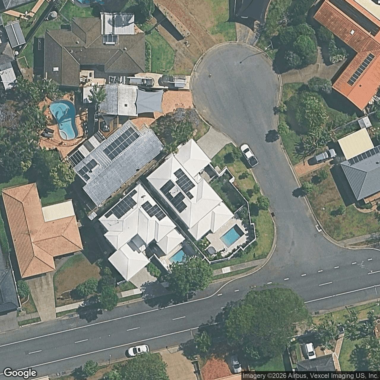 Aerial view of 2 Swan Place, Burleigh Waters QLD 4220
