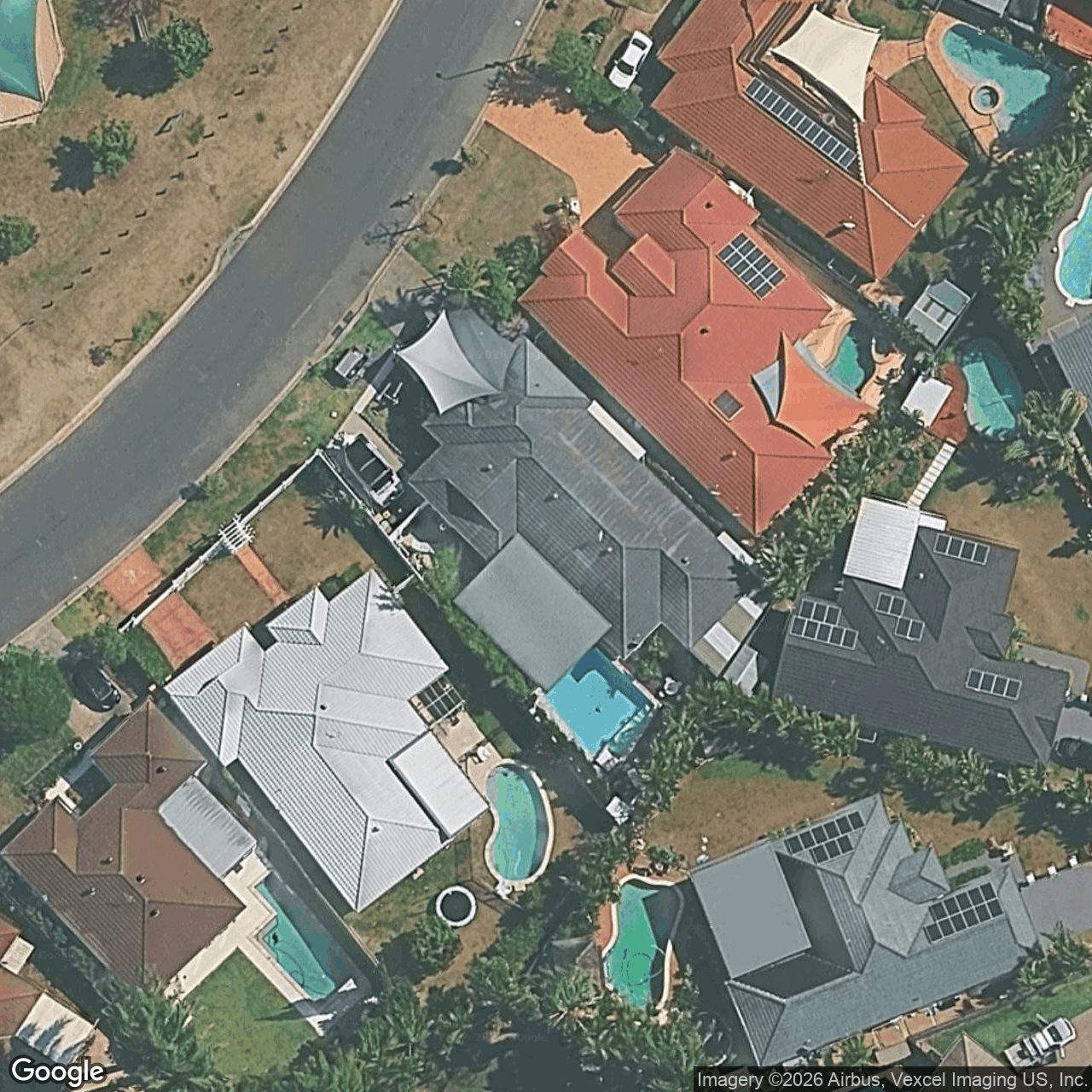 Aerial view of 64 Coronet Crescent, Burleigh Waters QLD 4220