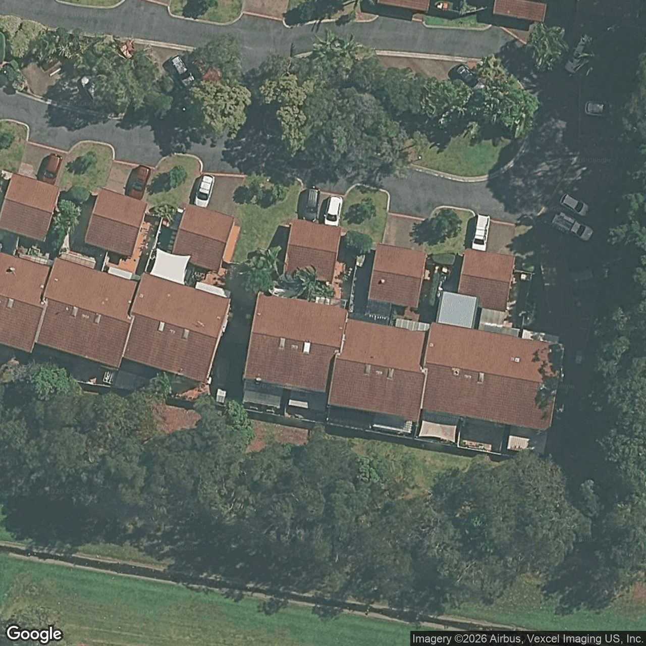 Aerial view of 17/18 Bottlewood Court