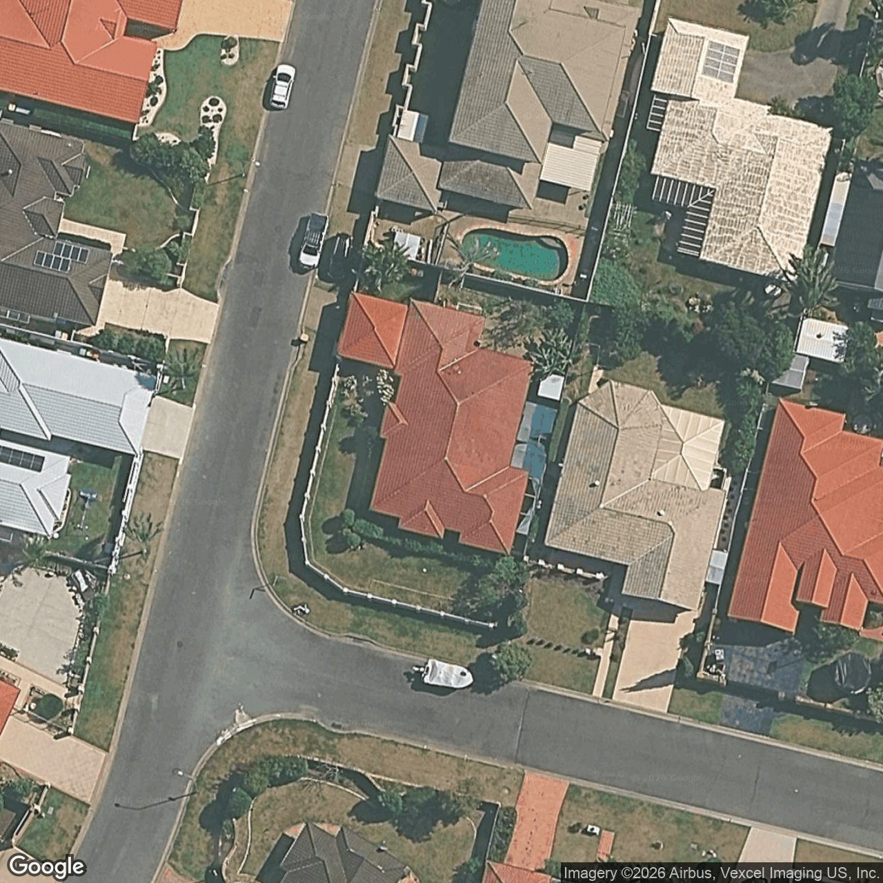 Aerial view of 2 Gannet Street, Burleigh Waters QLD 4220
