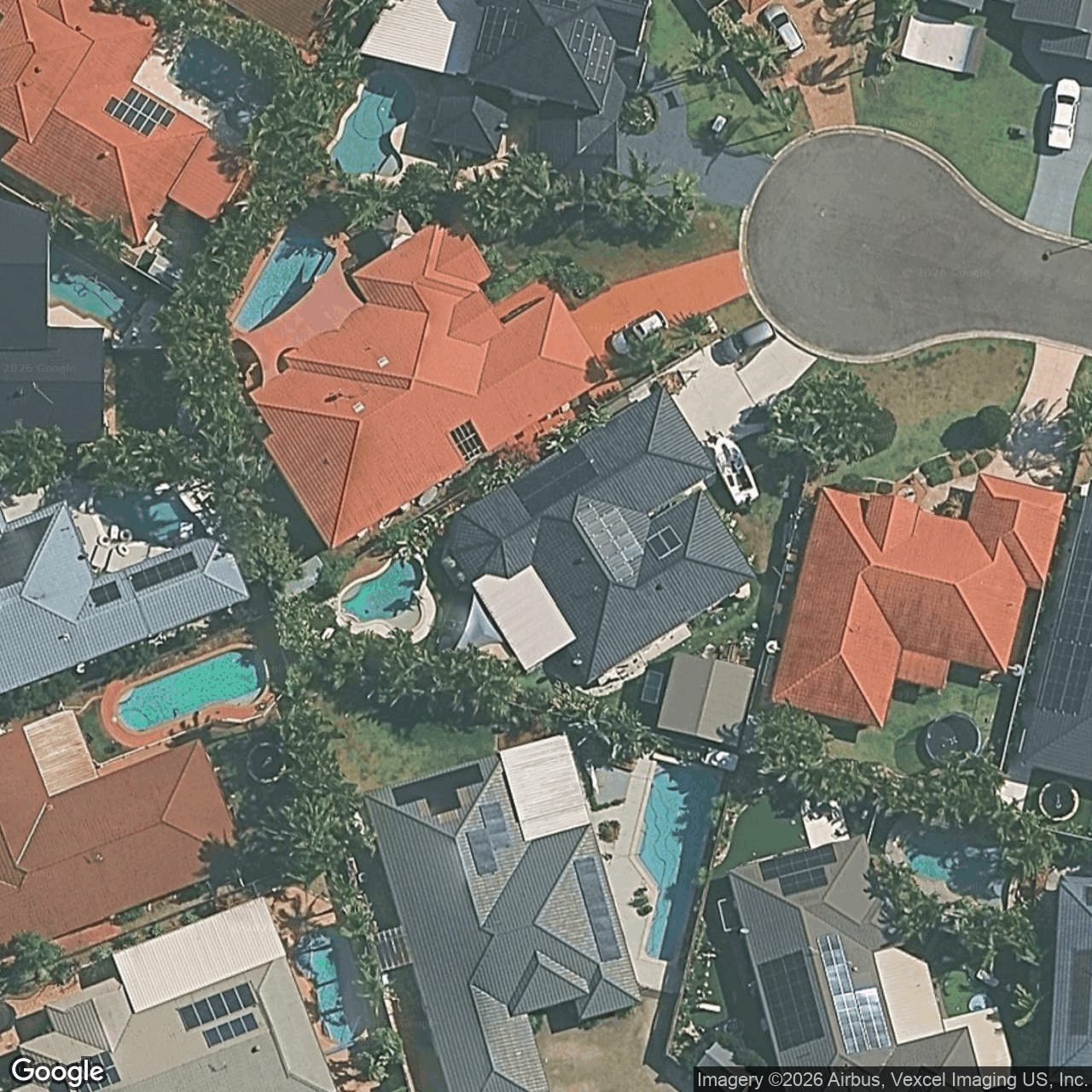 Aerial view of 10 Fulmar Place, Burleigh Waters QLD 4220