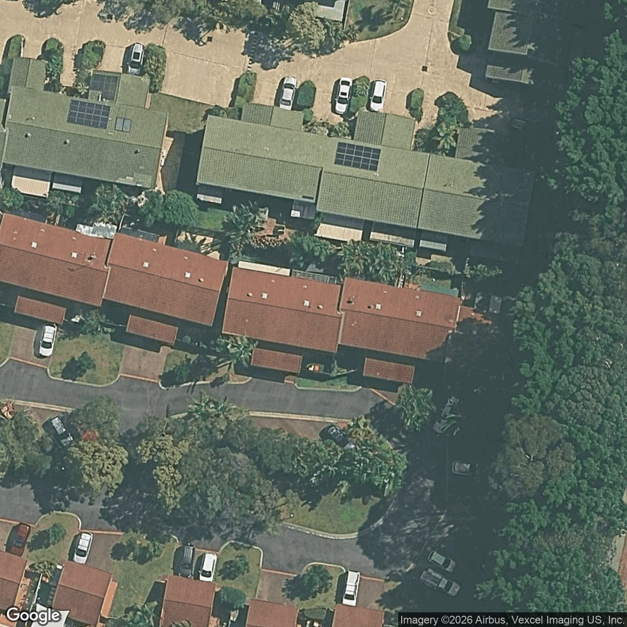 Aerial view of 8/18 Bottlewood Court
