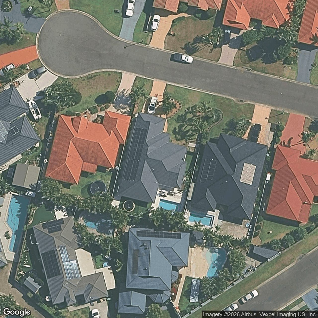 Aerial view of 6 Fulmar Place, Burleigh Waters QLD 4220