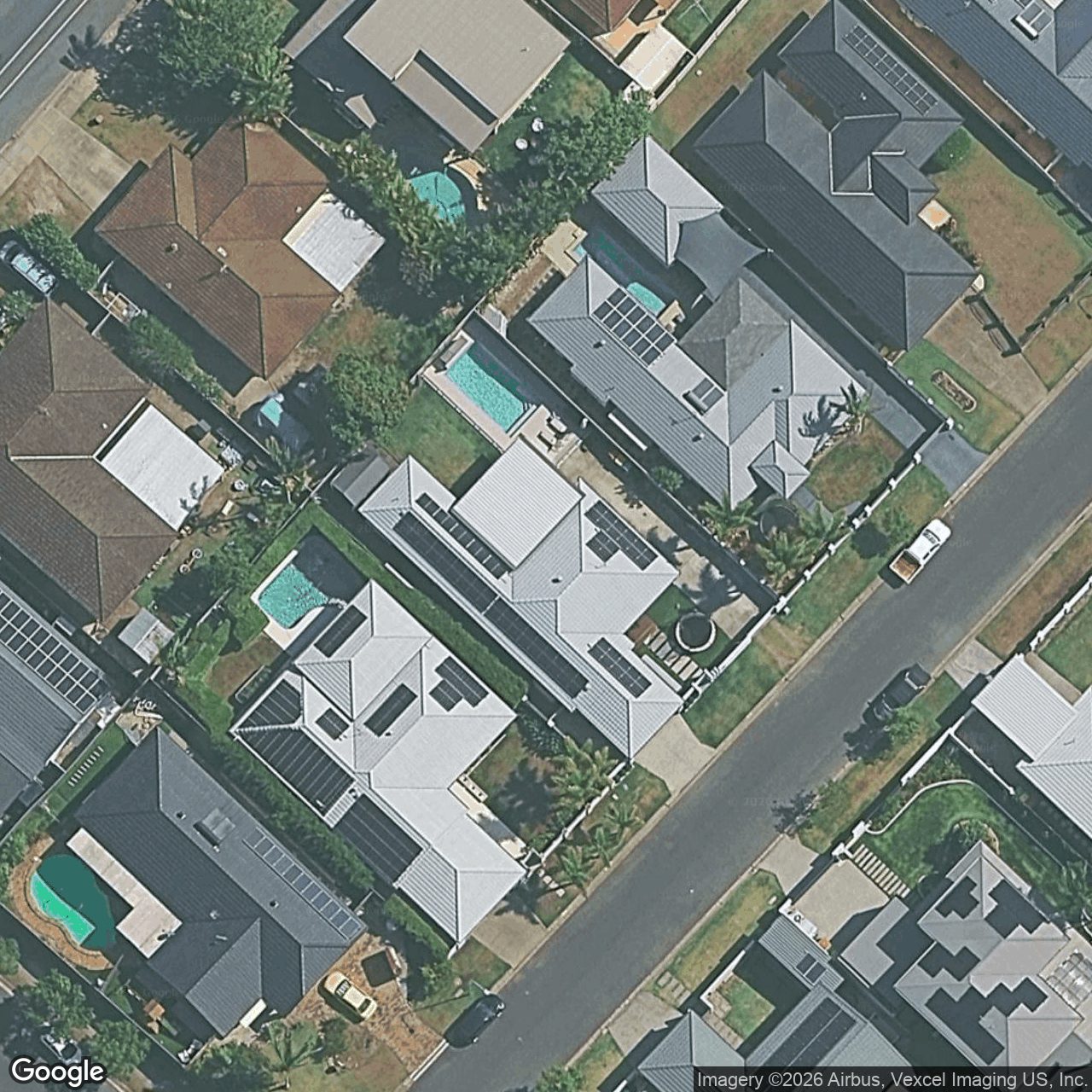 Aerial view of 17 Shearwater Street, Burleigh Waters QLD 4220
