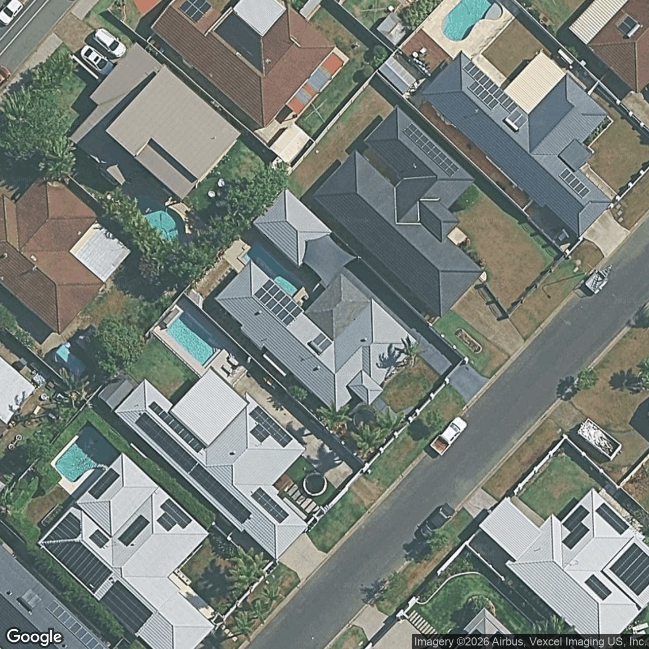 Aerial view of 15 Shearwater Street, Burleigh Waters QLD 4220