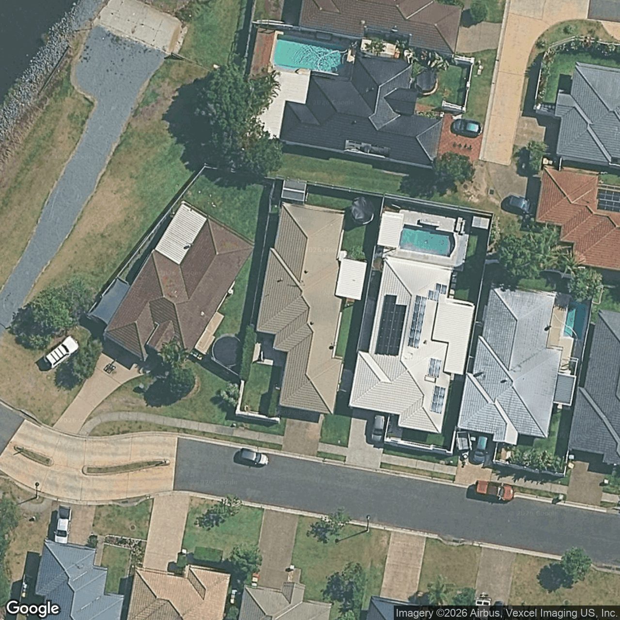 Aerial view of 78 Harrier Drive, Burleigh Waters QLD 4220