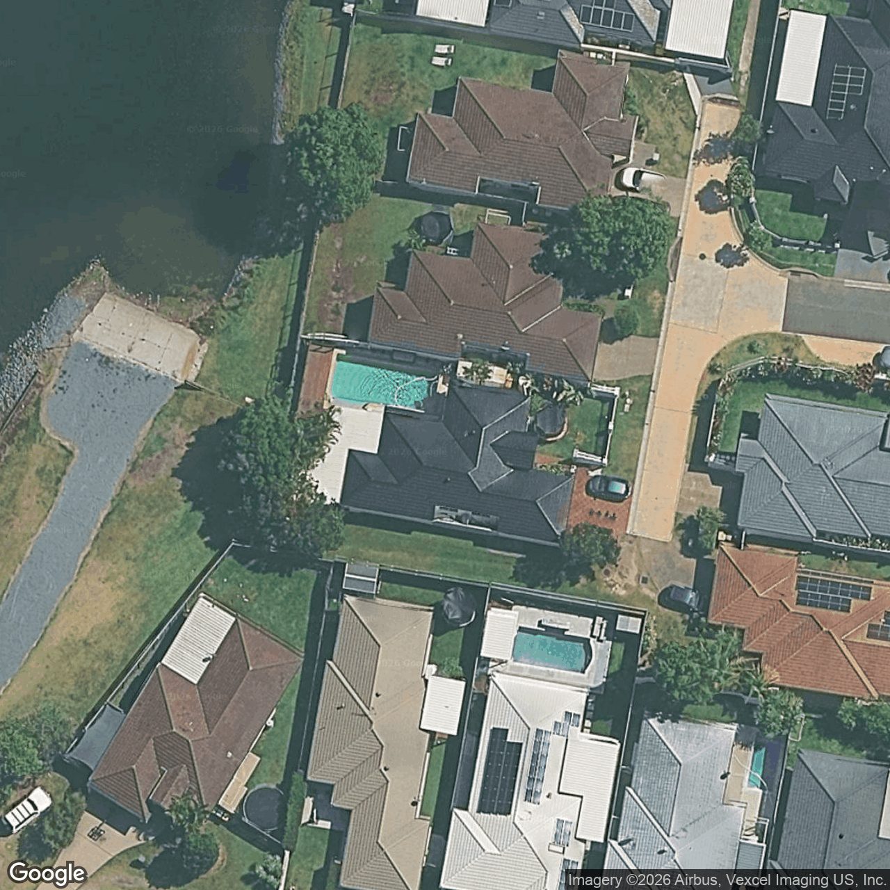 Aerial view of 47 Gardendale Crescent, Burleigh Waters QLD 4220