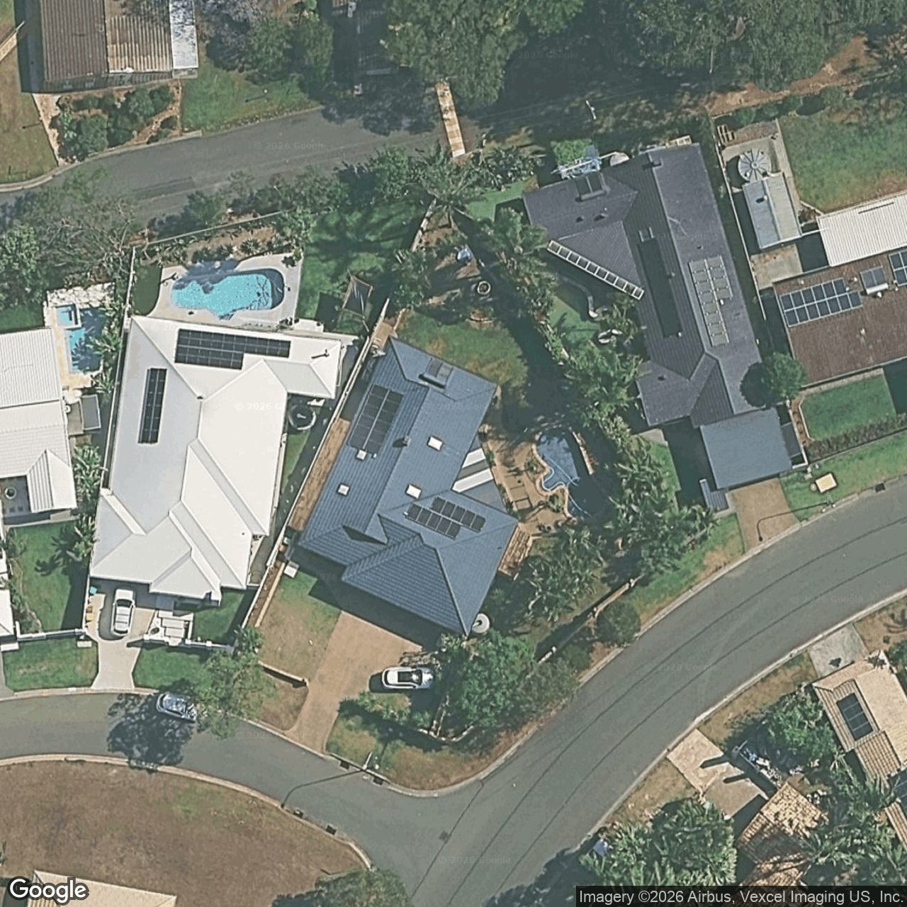 Aerial view of 15 Whitehead Drive, Burleigh Waters QLD 4220