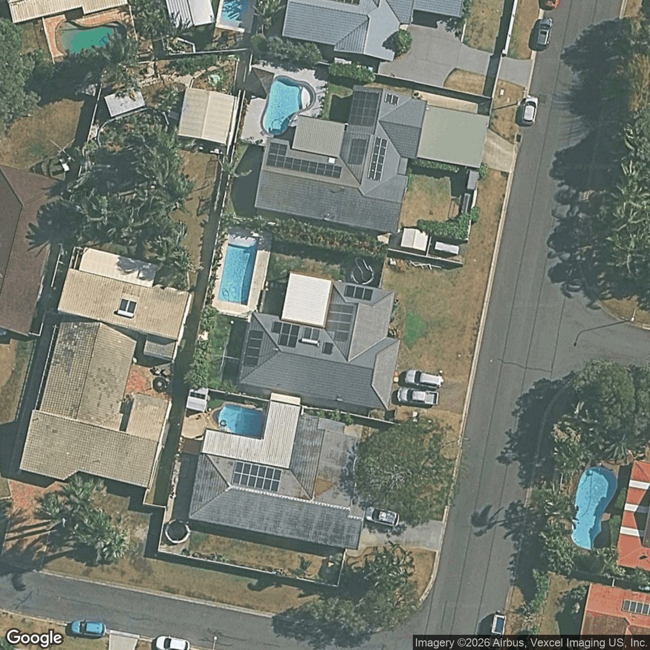 Aerial view of 23 Whitehead Drive, Burleigh Waters QLD 4220