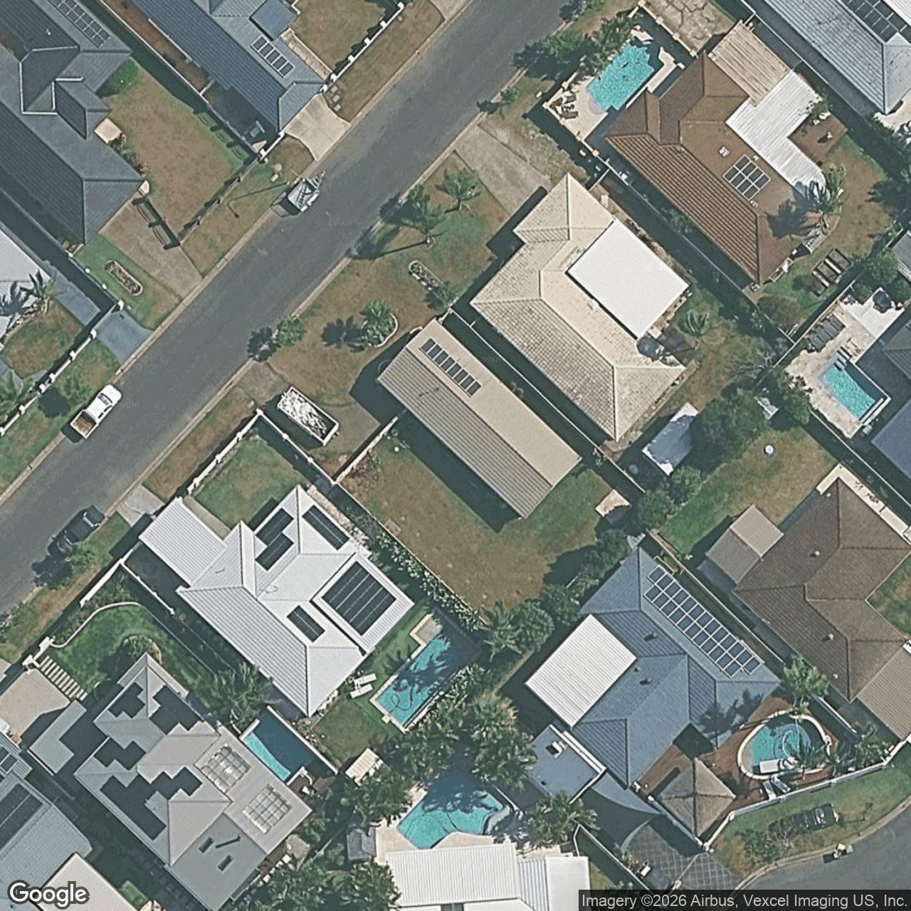 Aerial view of 12 Shearwater Street, Burleigh Waters QLD 4220