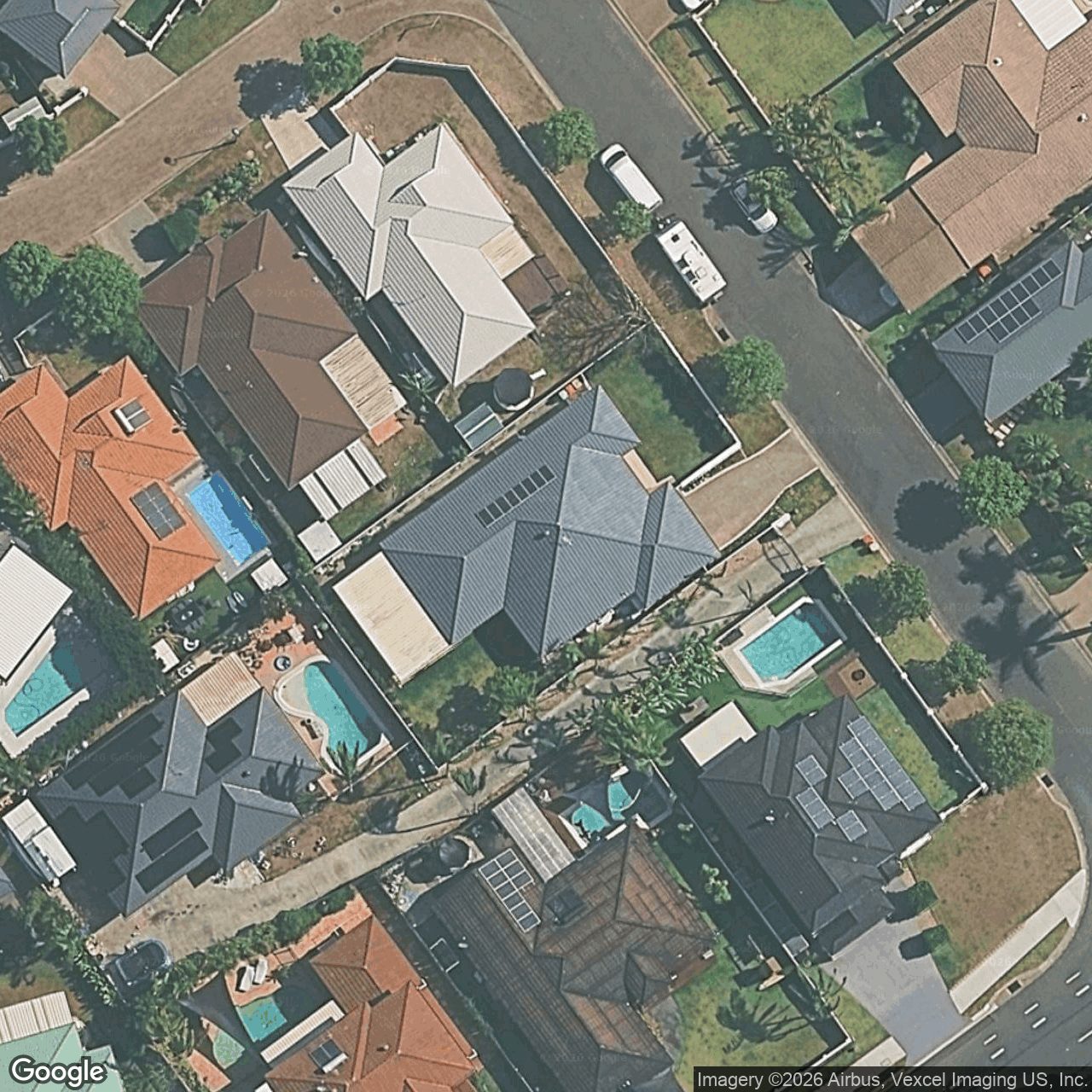 Aerial view of 4 Nuthatch Street, Burleigh Waters QLD 4220