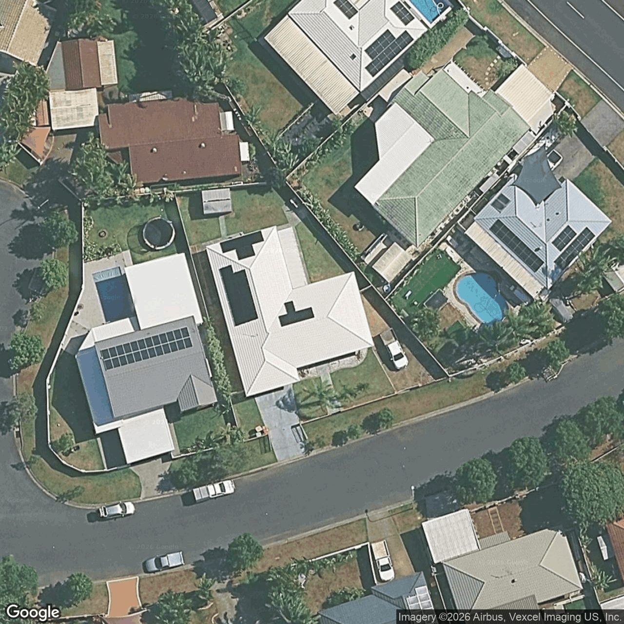 Aerial view of 3 Seriema Street, Burleigh Waters QLD 4220