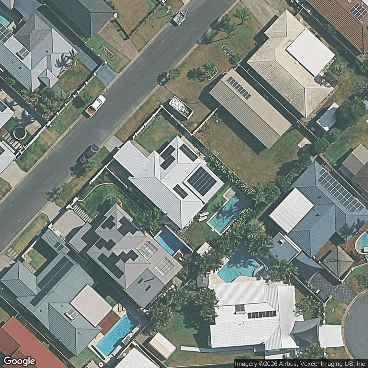Aerial view of 14 Shearwater Street, Burleigh Waters QLD 4220