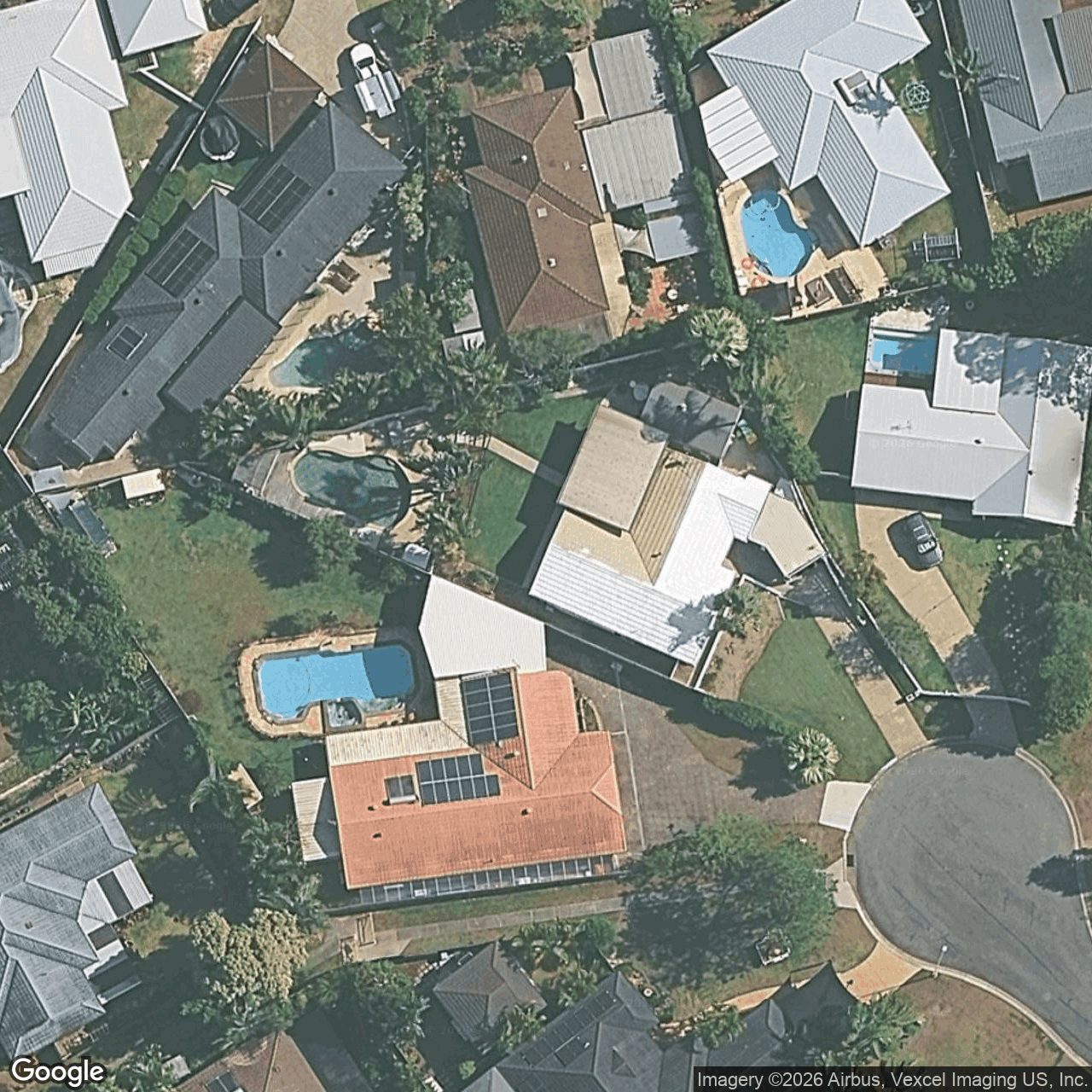 Aerial view of 9 Boston Place, Burleigh Waters QLD 4220