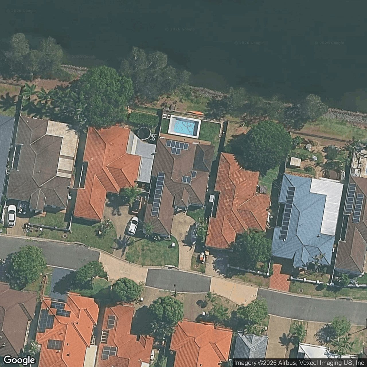 Aerial view of 29 Gardendale Crescent, Burleigh Waters QLD 4220