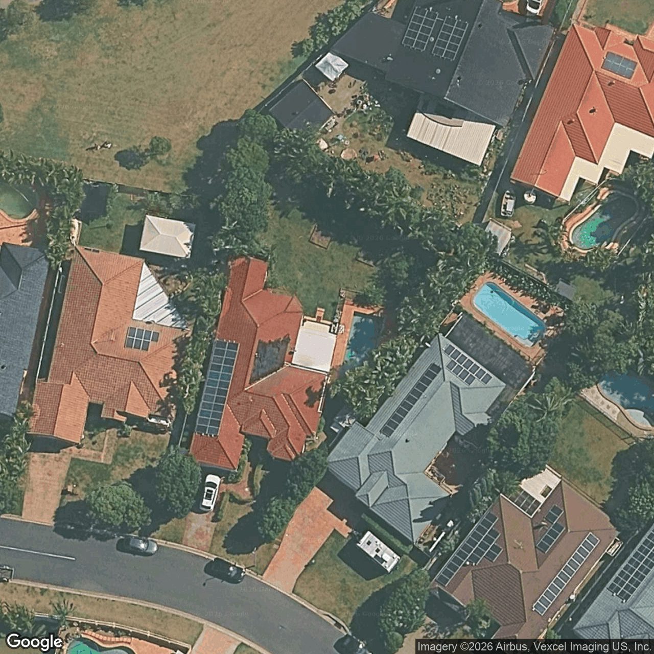 Aerial view of 41 Coronet Crescent, Burleigh Waters QLD 4220