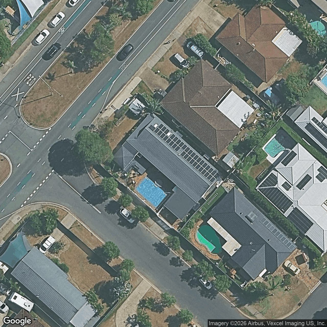 Aerial view of 134 Christine Avenue, Burleigh Waters QLD 4220