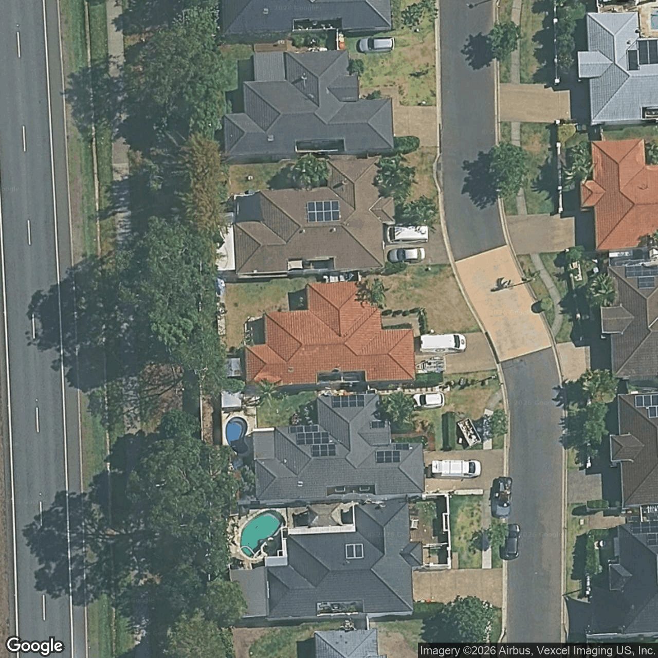 Aerial view of 75 Harrier Drive, Burleigh Waters QLD 4220