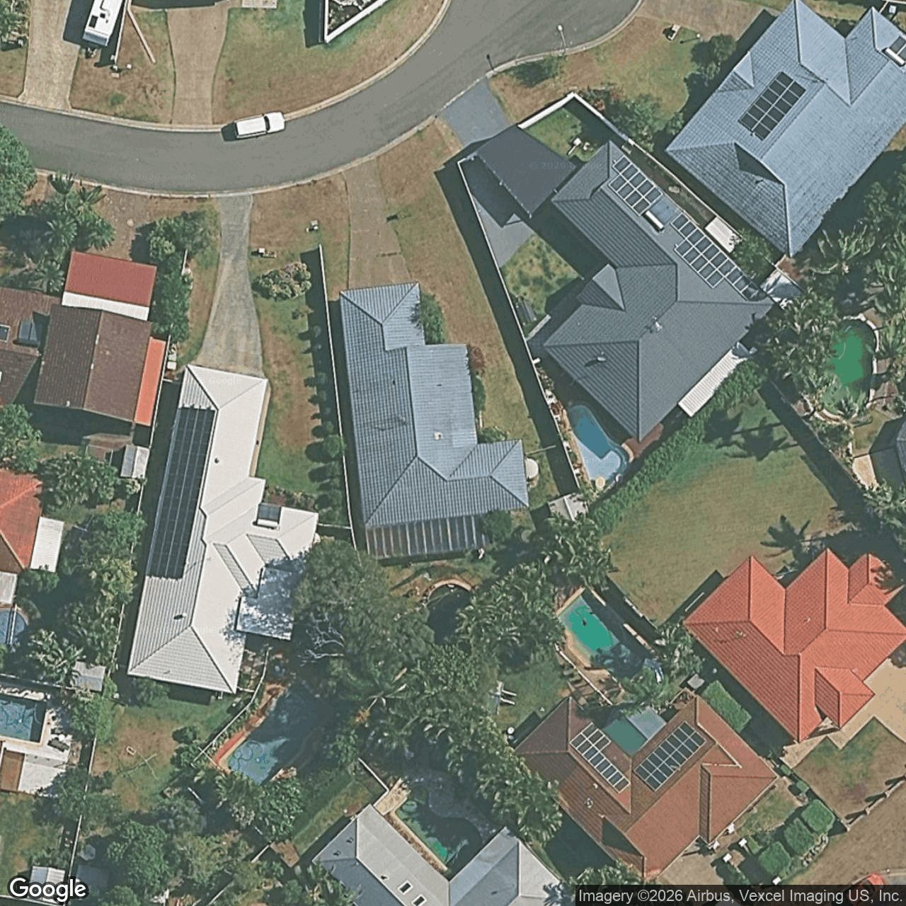 Aerial view of 5 Orr Place, Burleigh Waters QLD 4220