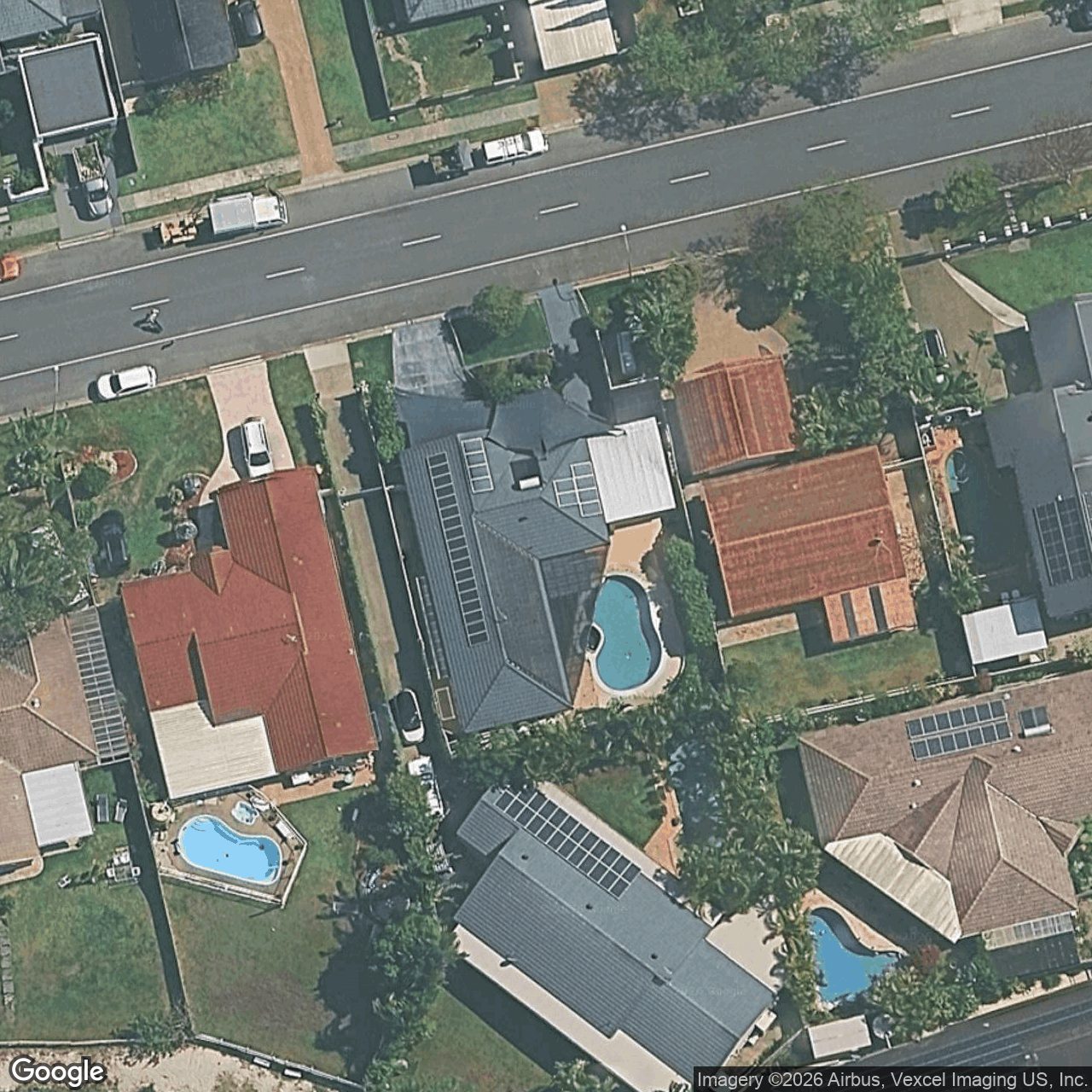Aerial view of 24 Auk Avenue, Burleigh Waters QLD 4220