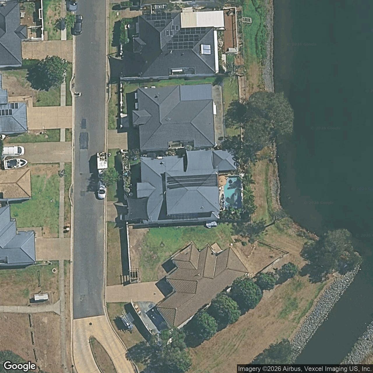 Aerial view of 72 Harrier Drive, Burleigh Waters QLD 4220