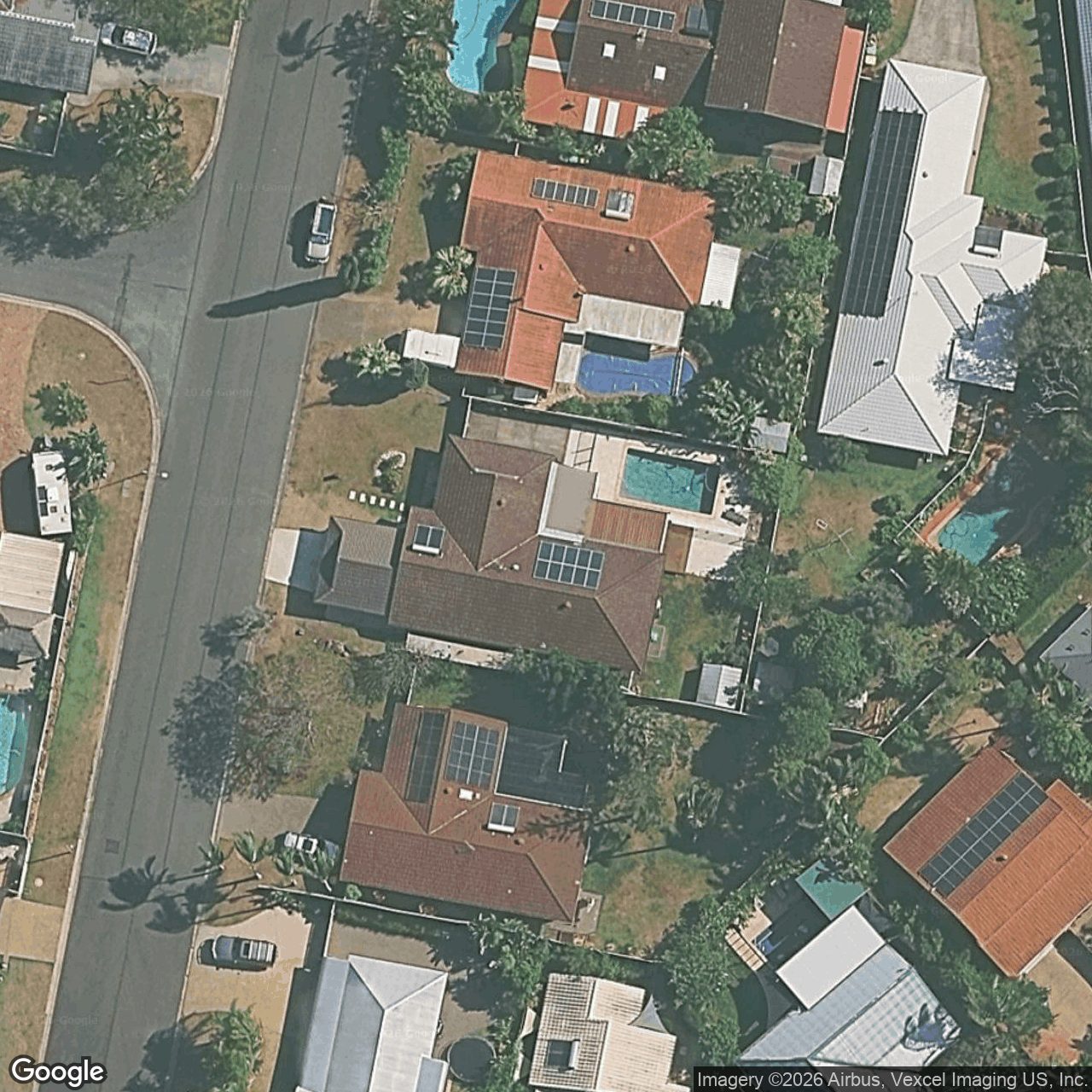 Aerial view of 26 Whitehead Drive, Burleigh Waters QLD 4220