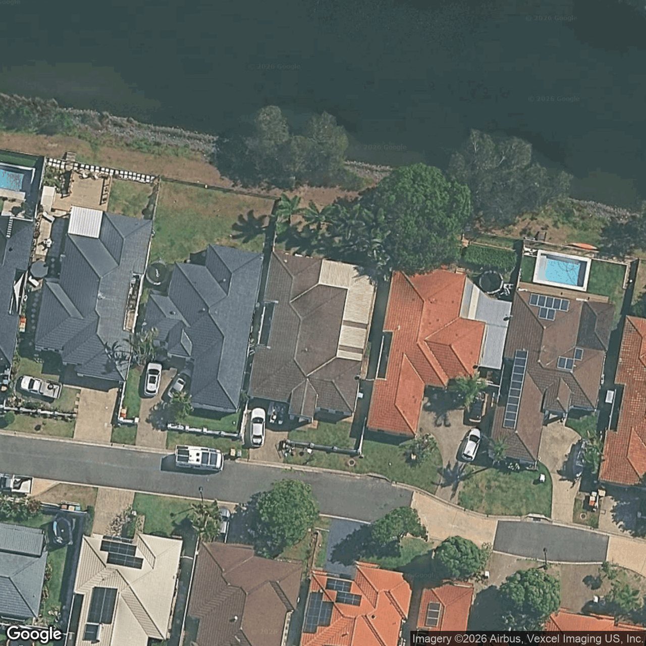 Aerial view of 33 Gardendale Crescent, Burleigh Waters QLD 4220