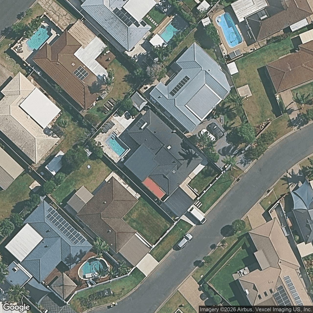 Aerial view of 5 Courser Court, Burleigh Waters QLD 4220