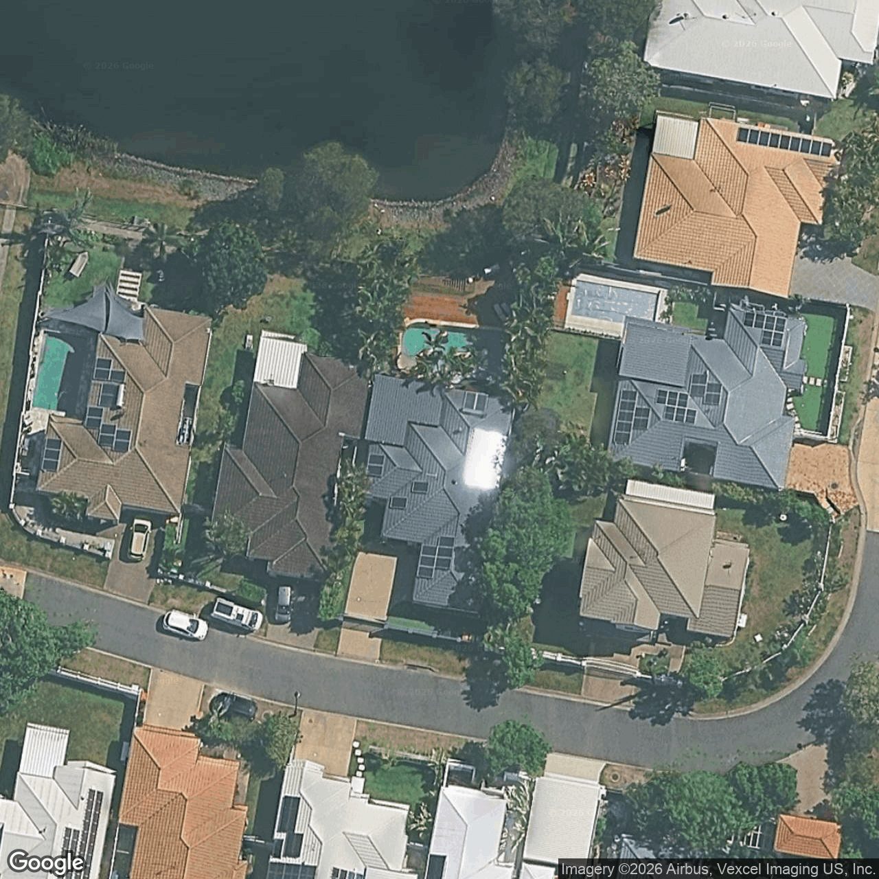 Aerial view of 13 Gardendale Crescent, Burleigh Waters QLD 4220