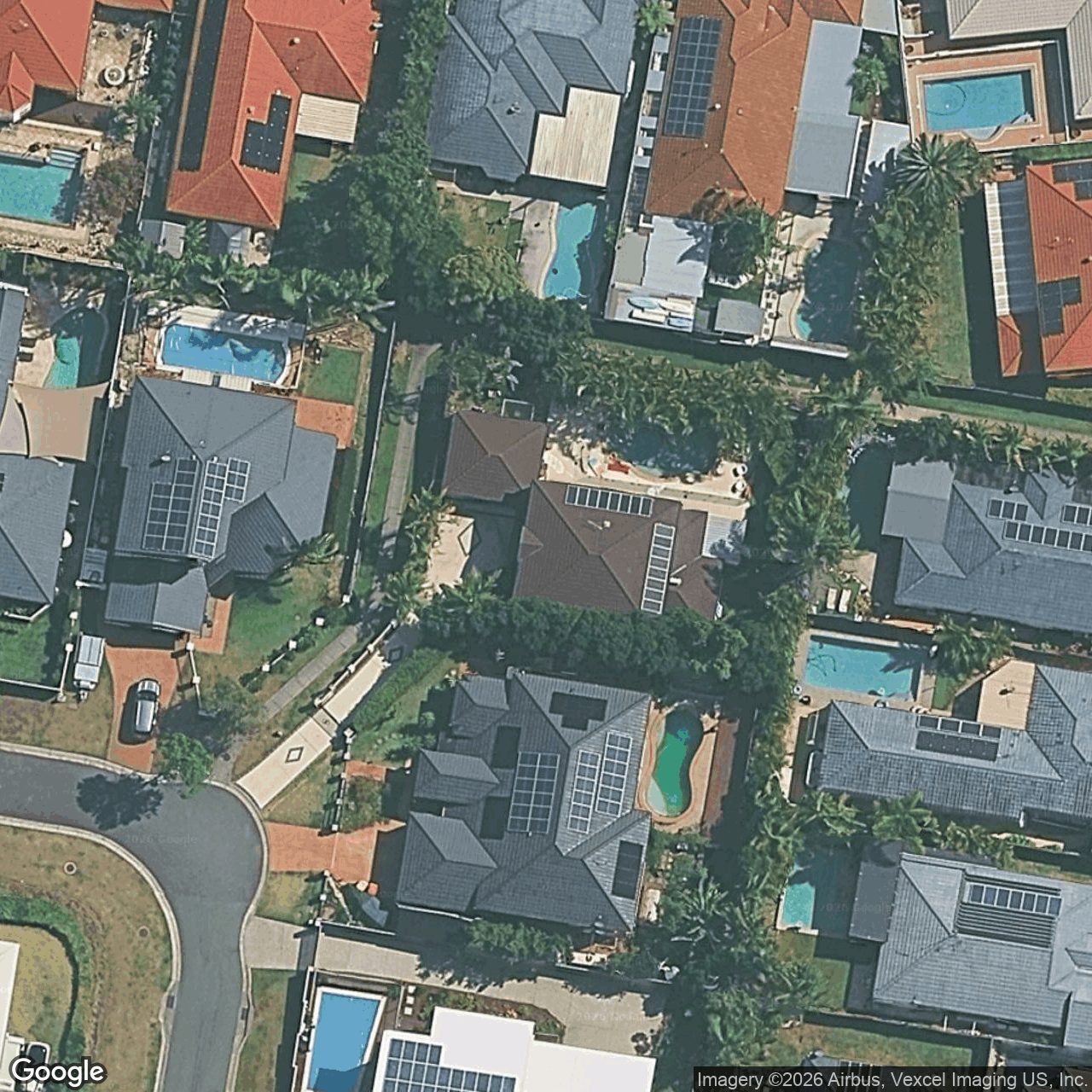 Aerial view of 64 Sea Eagle Drive, Burleigh Waters QLD 4220