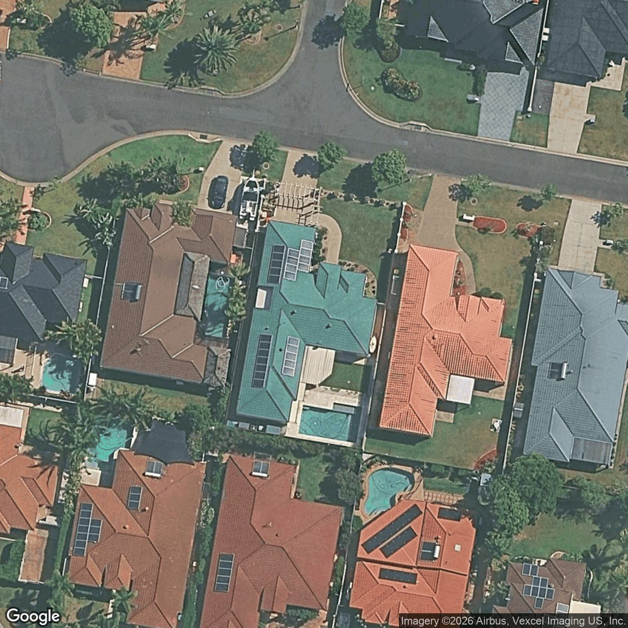 Aerial view of 14 Lanai Drive, Burleigh Waters QLD 4220