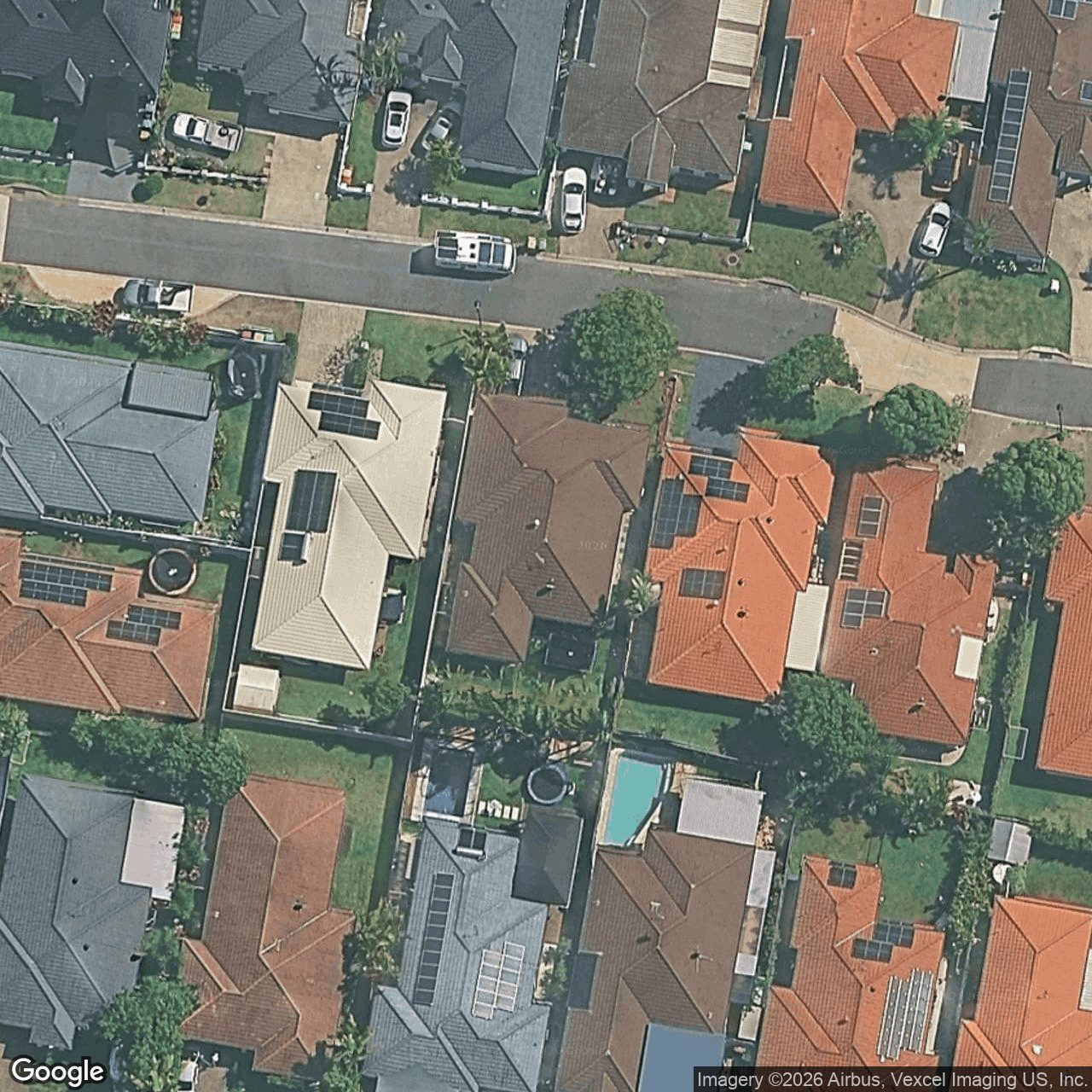 Aerial view of 42 Gardendale Crescent, Burleigh Waters QLD 4220
