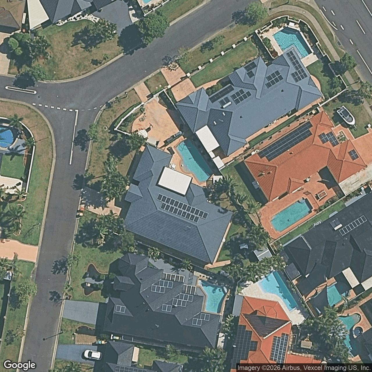 Aerial view of 2 Islander Court, Burleigh Waters QLD 4220