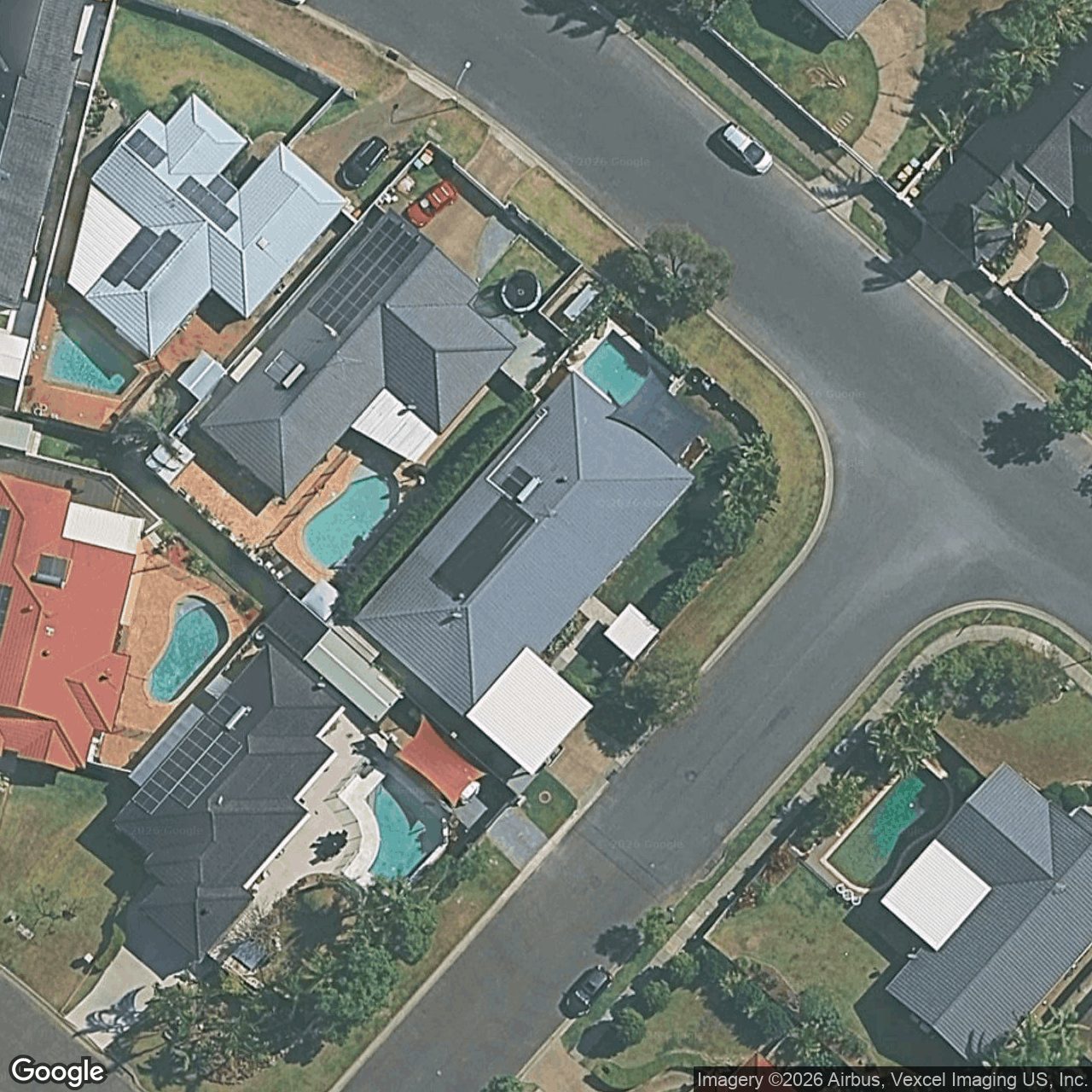 Aerial view of 1 Sittella Crescent, Burleigh Waters QLD 4220