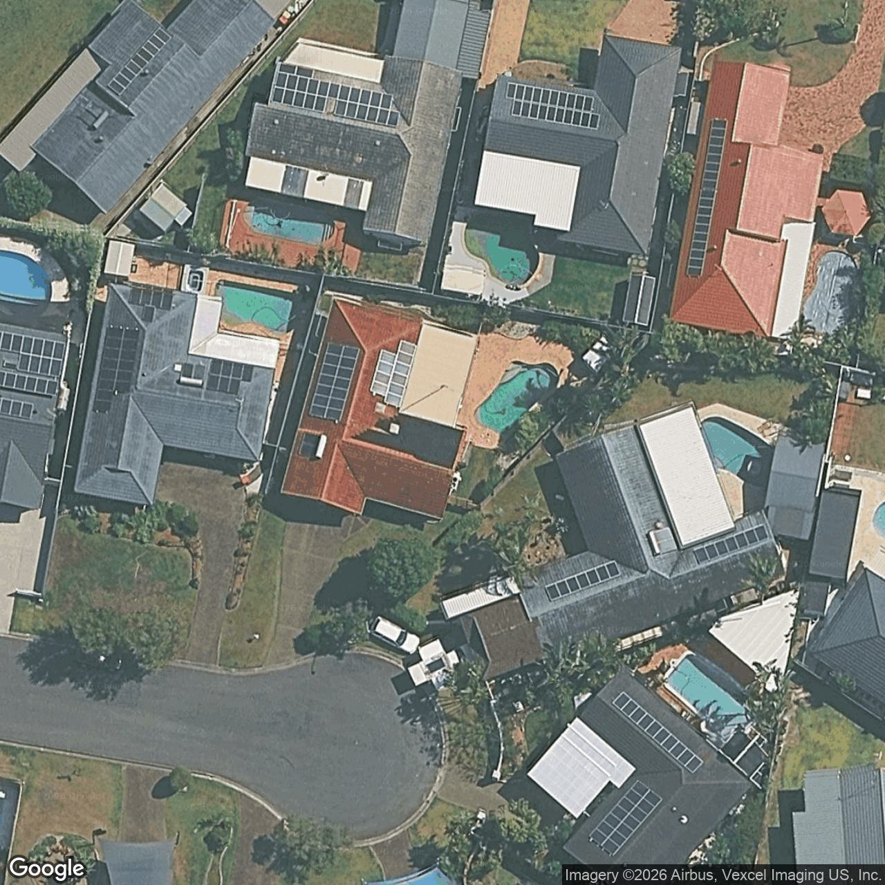 Aerial view of 34 Redleaf Court, Burleigh Waters QLD 4220
