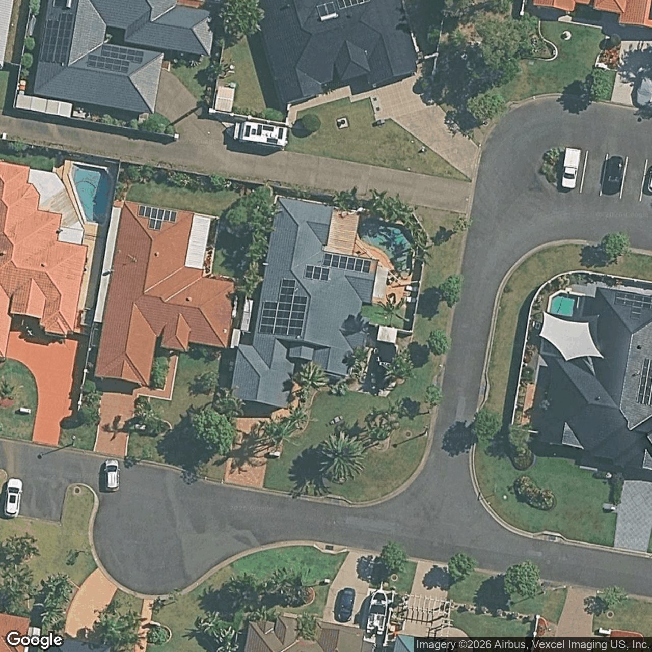 Aerial view of 13 Lanai Drive, Burleigh Waters QLD 4220
