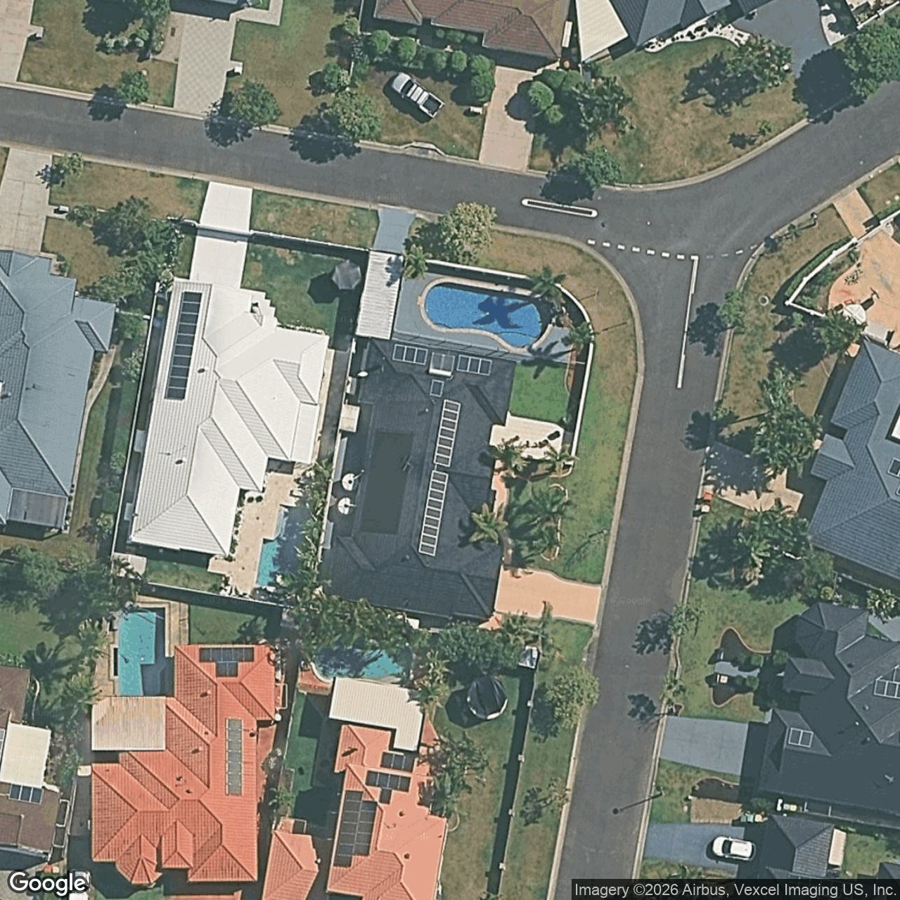 Aerial view of 6 Lanai Drive, Burleigh Waters QLD 4220