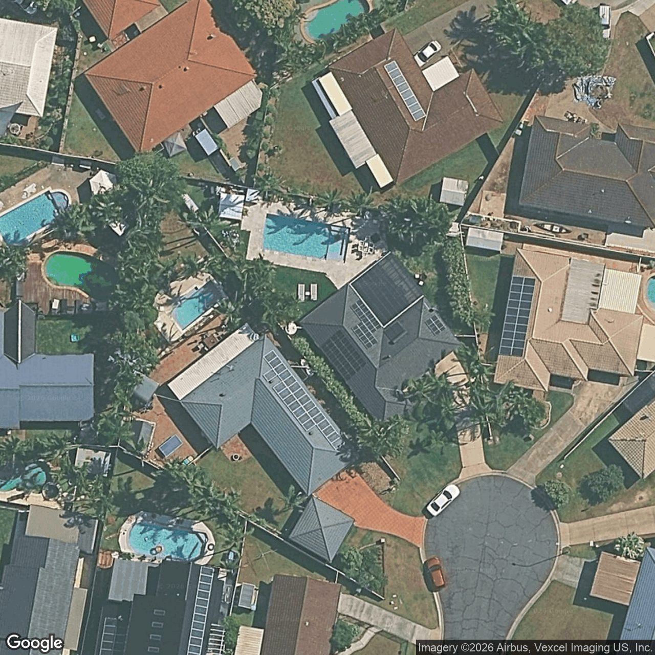 Aerial view of 28 Bushtree Court, Burleigh Waters QLD 4220