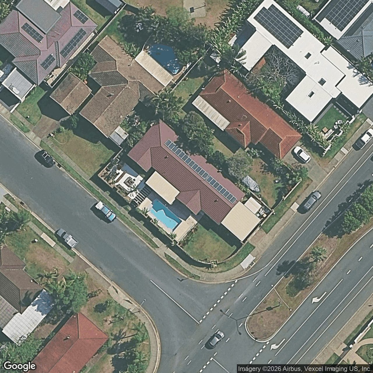 Aerial view of 151 Christine Avenue, Burleigh Waters QLD 4220