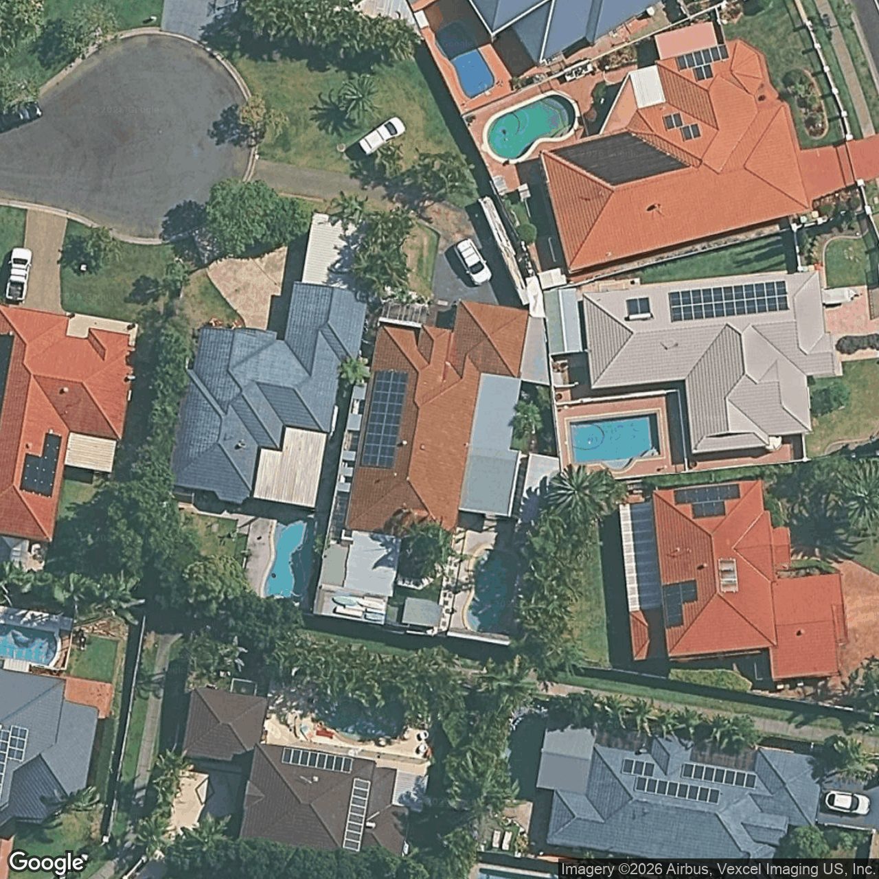 Aerial view of 10 Islander Court, Burleigh Waters QLD 4220