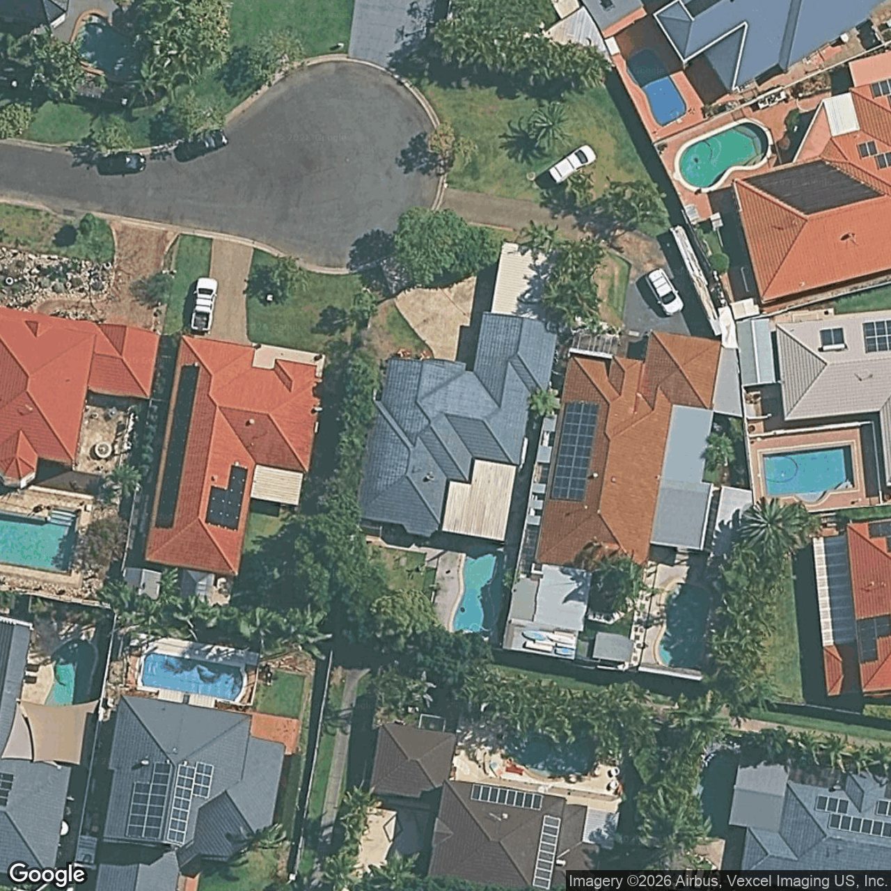 Aerial view of 12 Islander Court, Burleigh Waters QLD 4220