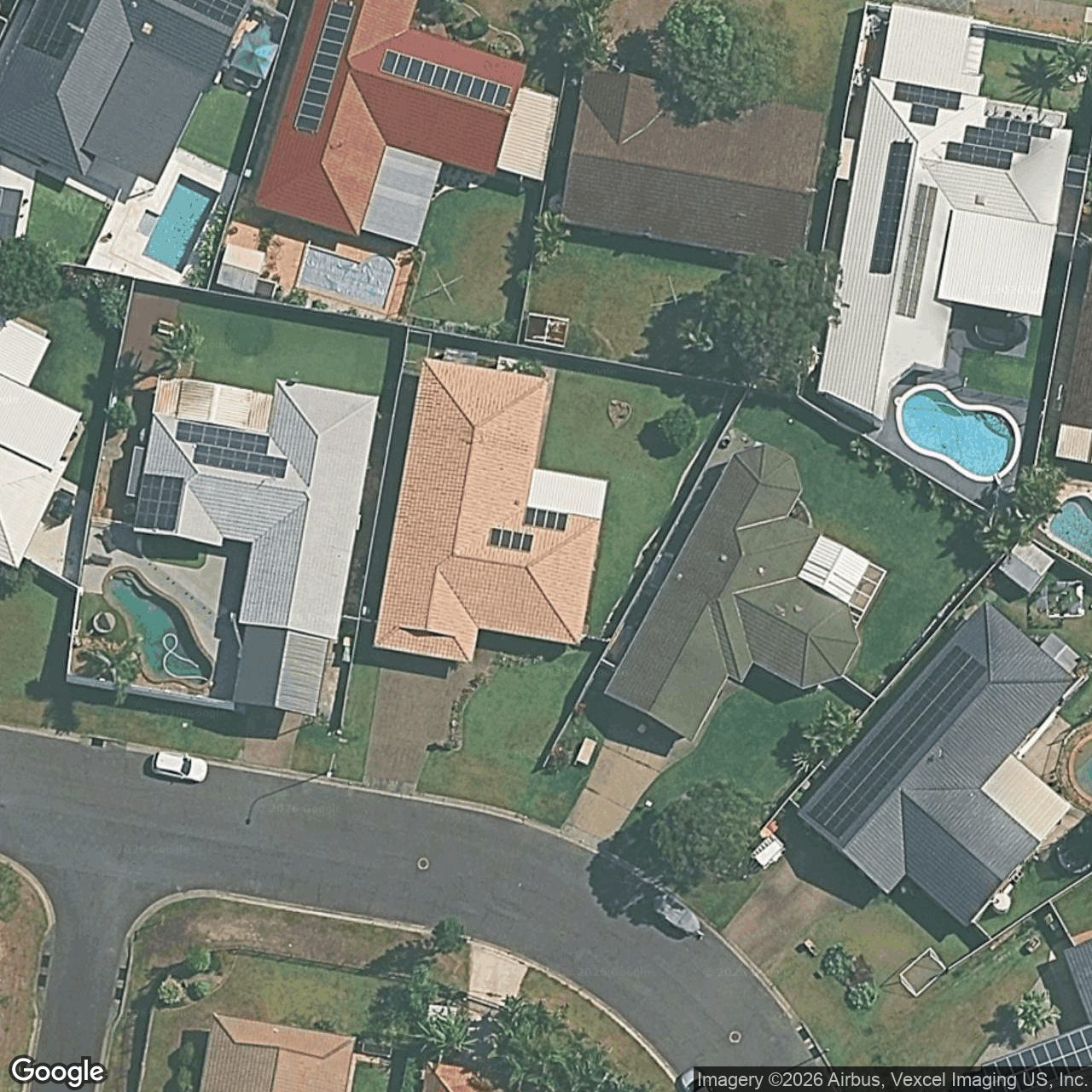 Aerial view of 16 Whipbird Court, Burleigh Waters QLD 4220