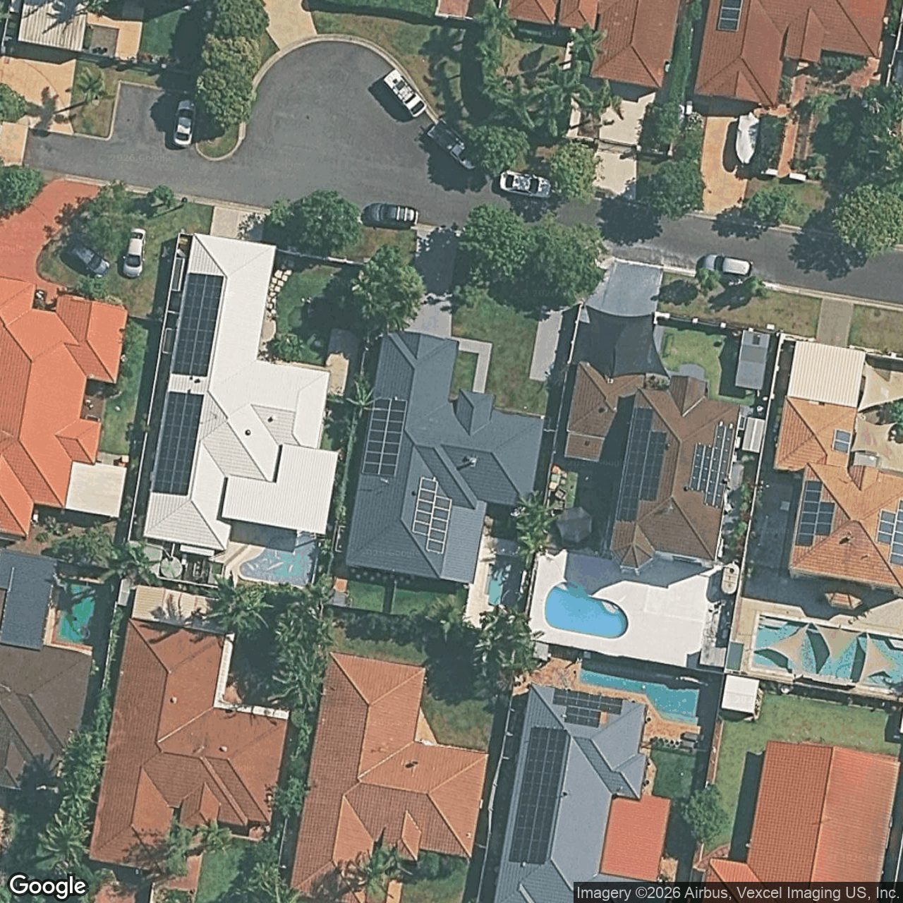 Aerial view of 32 Islander Court, Burleigh Waters QLD 4220