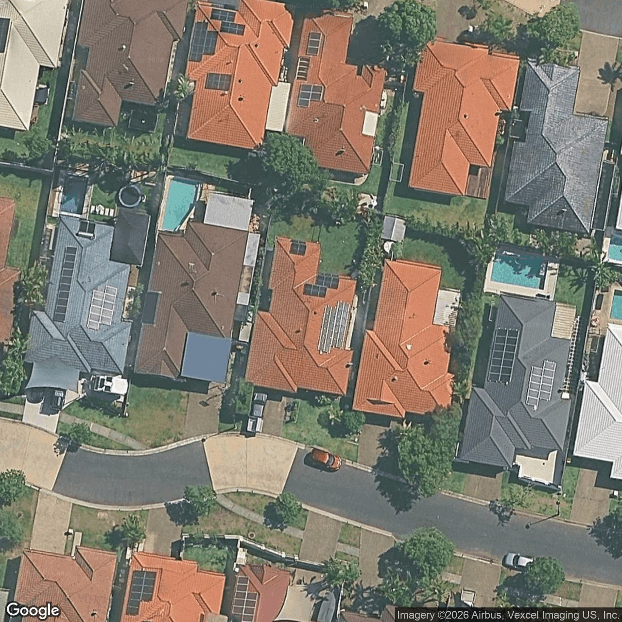 Aerial view of 92 Harrier Drive, Burleigh Waters QLD 4220