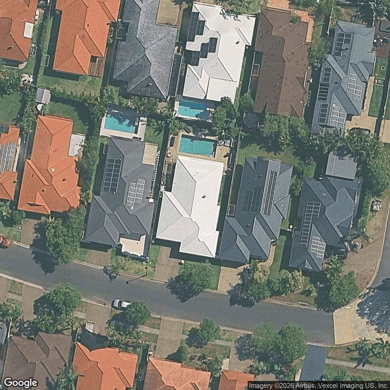 Aerial view of 98 Harrier Drive, Burleigh Waters QLD 4220