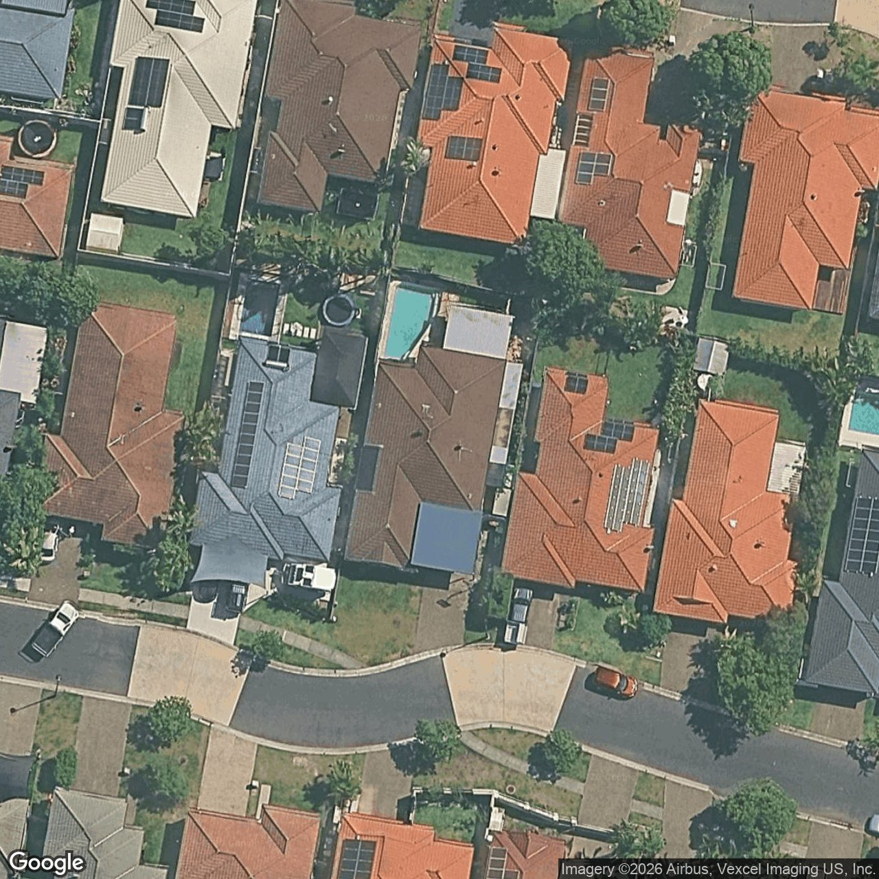 Aerial view of 90 Harrier Drive, Burleigh Waters QLD 4220