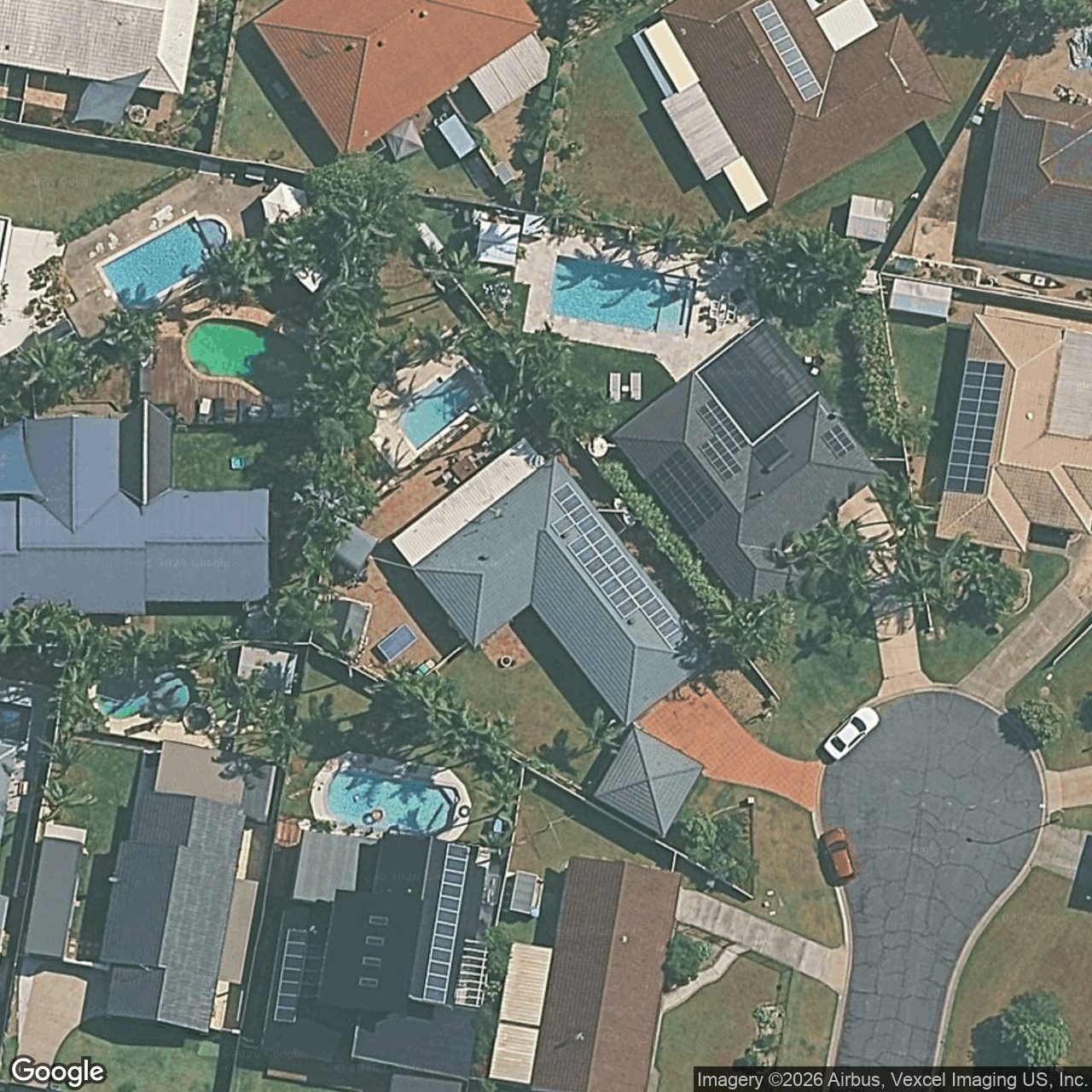 Aerial view of 26 Bushtree Court, Burleigh Waters QLD 4220