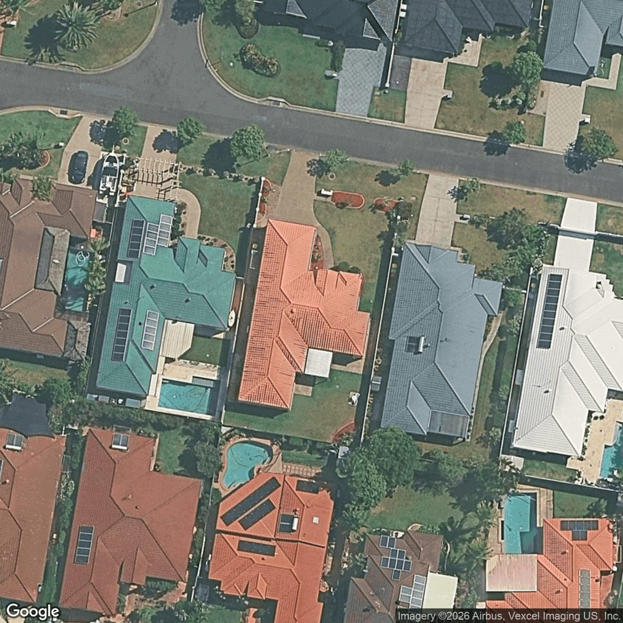 Aerial view of 12 Lanai Drive, Burleigh Waters QLD 4220