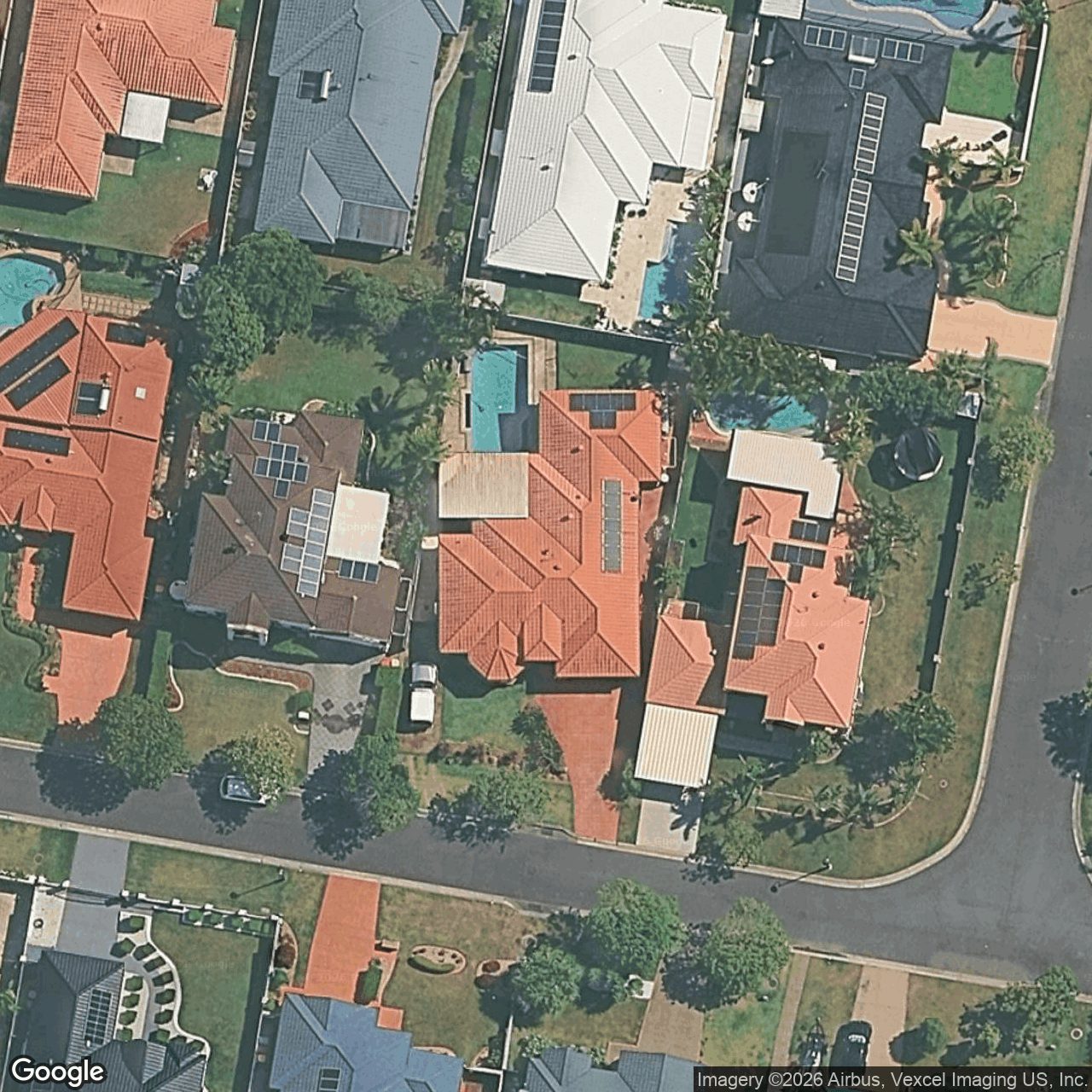 Aerial view of 5 Islander Court, Burleigh Waters QLD 4220